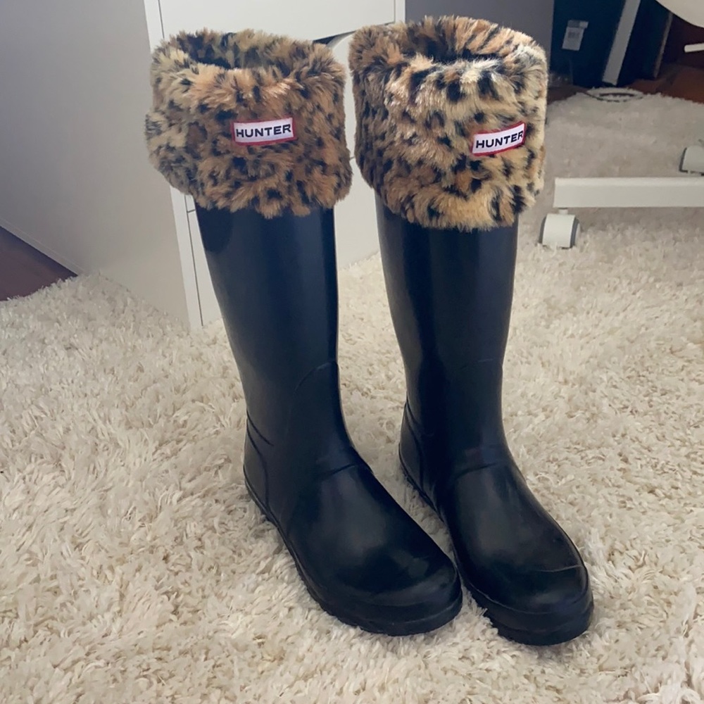 Hunter Boots with Socks